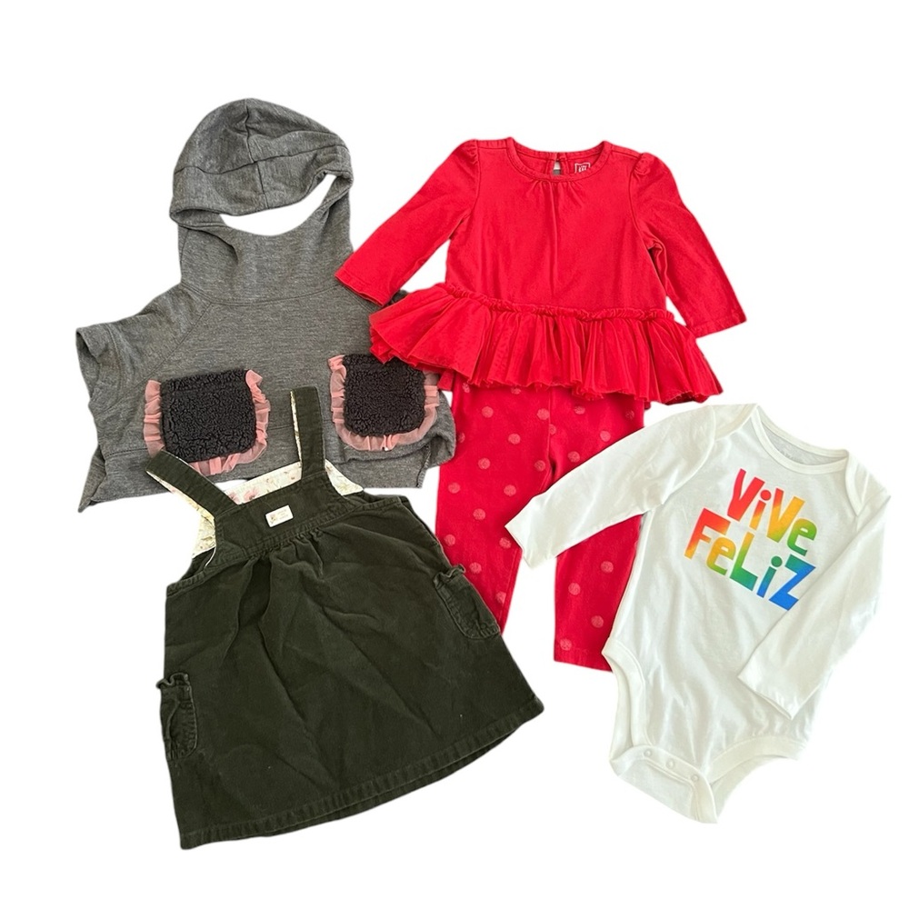 Baby girl fall/winter cloths lot size 6-12 months Janie&Jack, Gap